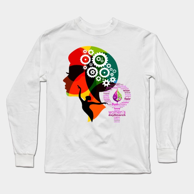 8th March - International Woman's Day Long Sleeve T-Shirt by FabRonics